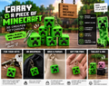 Creeper  Keychain | MinecraftGamer Keyring for Keys, Bags & Backpacks