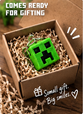 Creeper  Keychain | MinecraftGamer Keyring for Keys, Bags & Backpacks