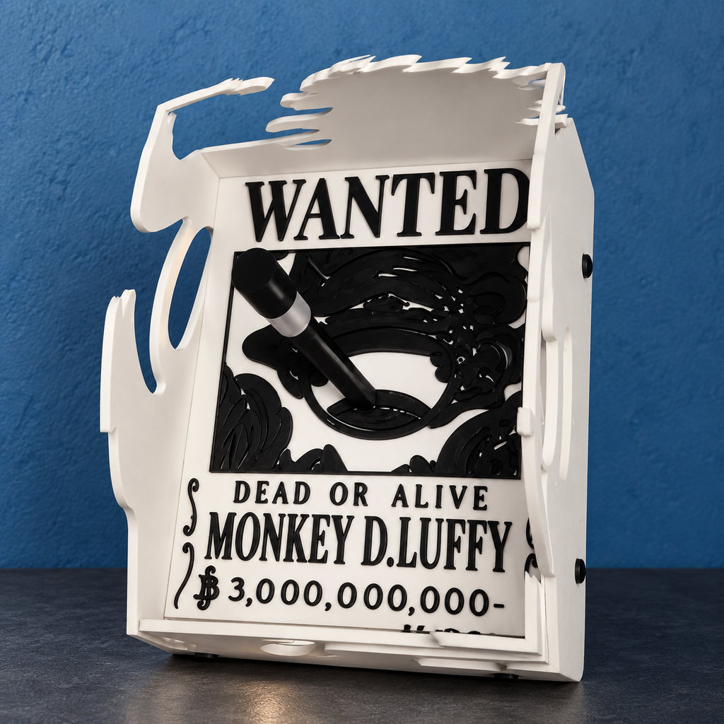 Monkey D. Luffy Shadow Lamp for wall | One Piece Anime Wall Light | LED Night Lamp | Battery Operated Room Decor