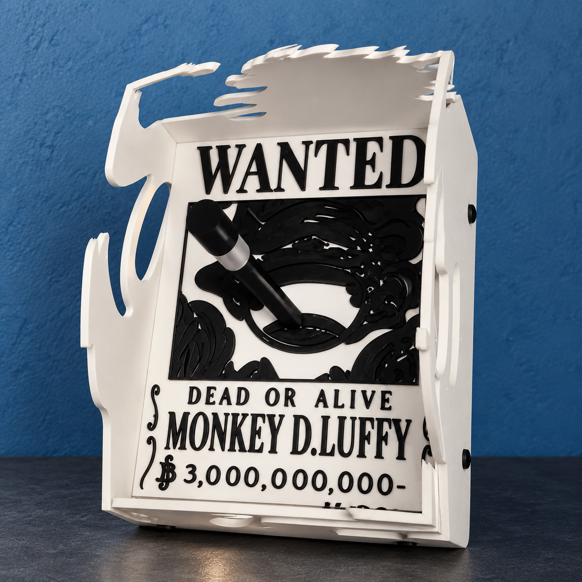 Monkey D. Luffy Shadow Lamp for wall | One Piece Anime Wall Light | LED Night Lamp | Battery Operated Room Decor