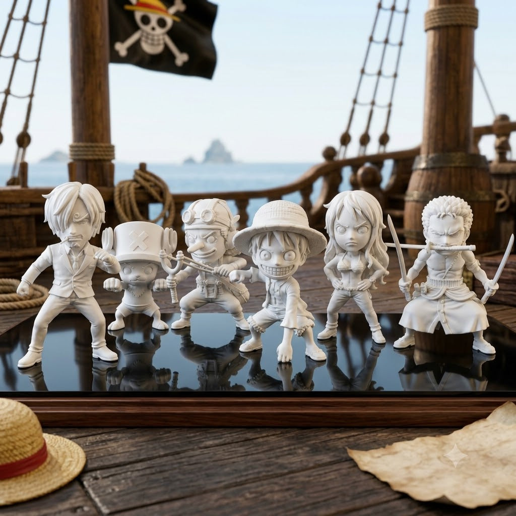 One Piece Luffy & Crew Statue Set | Premium Anime Figures & Collectibles