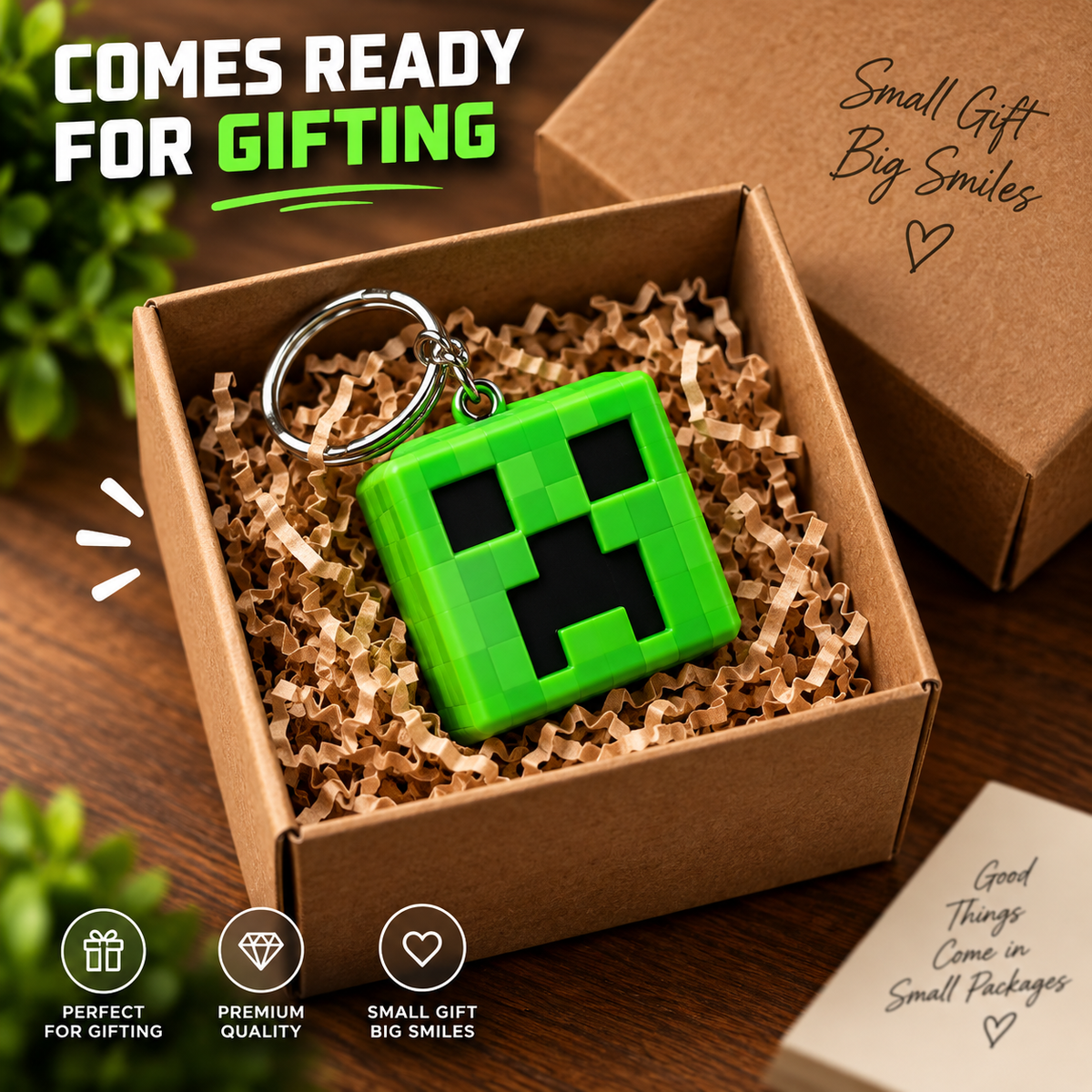 Creeper Keychain | MinecraftGamer Keyring