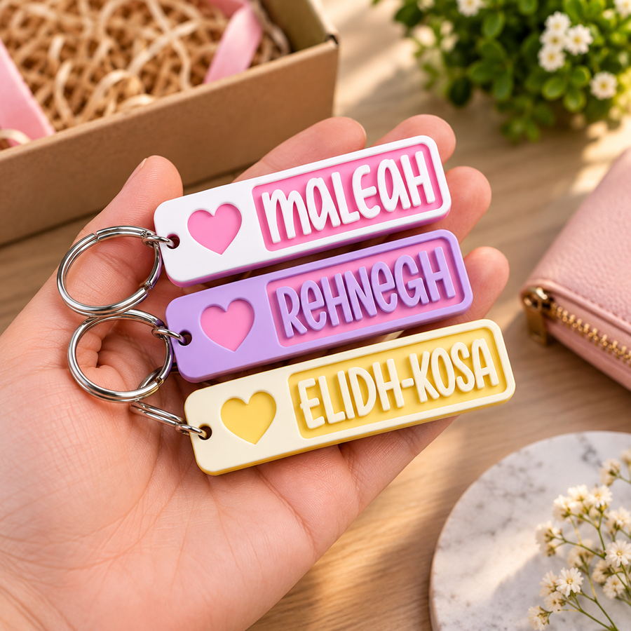 3D Name Keychain
