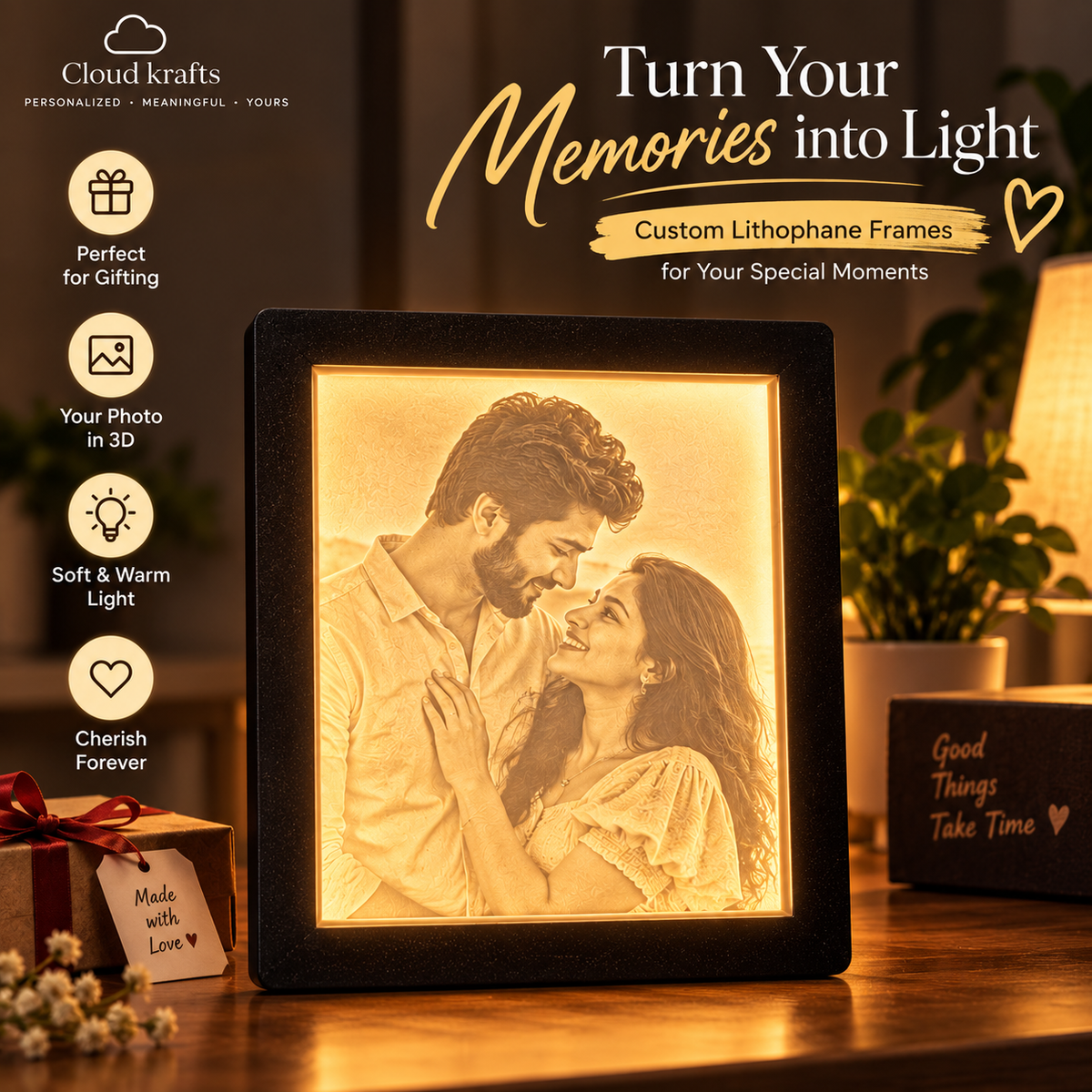3D Photo Frame with LED