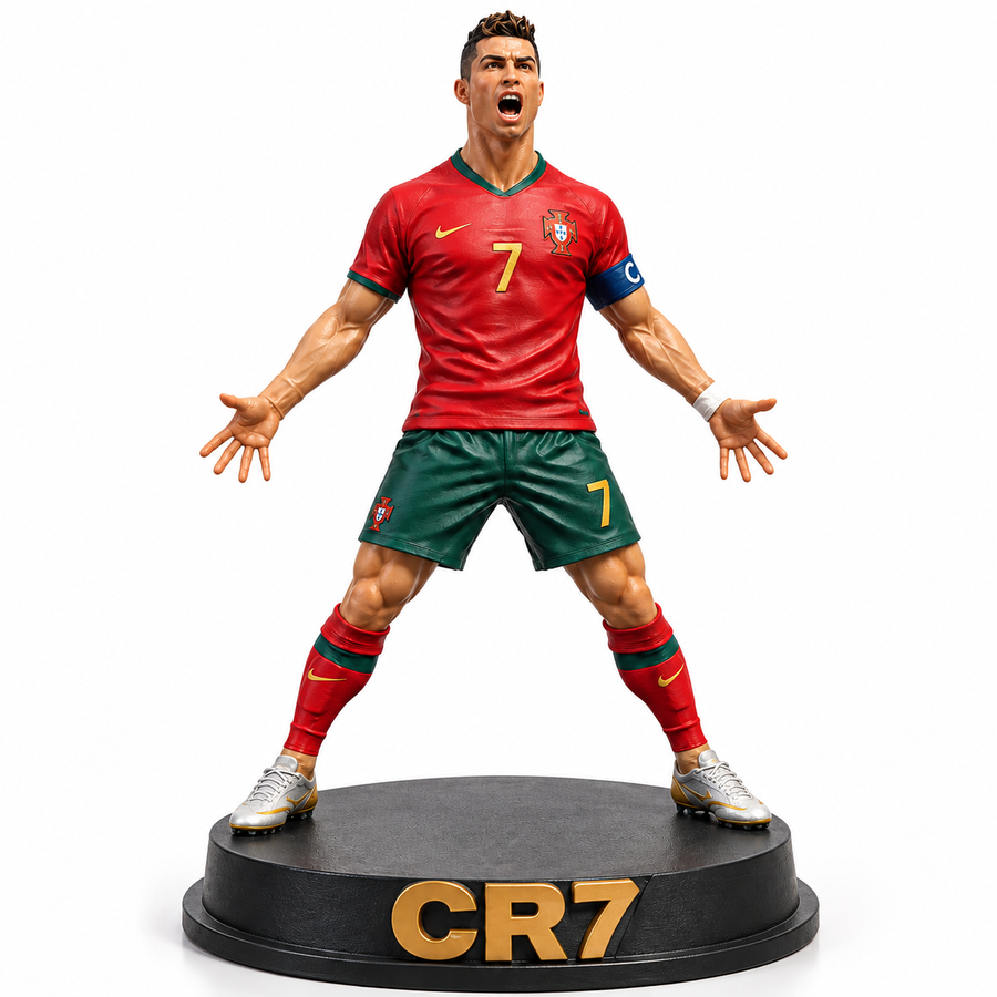 CR7 Football Player Statue