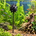 White Spiked Aquarium Ornament with Hanging Chain