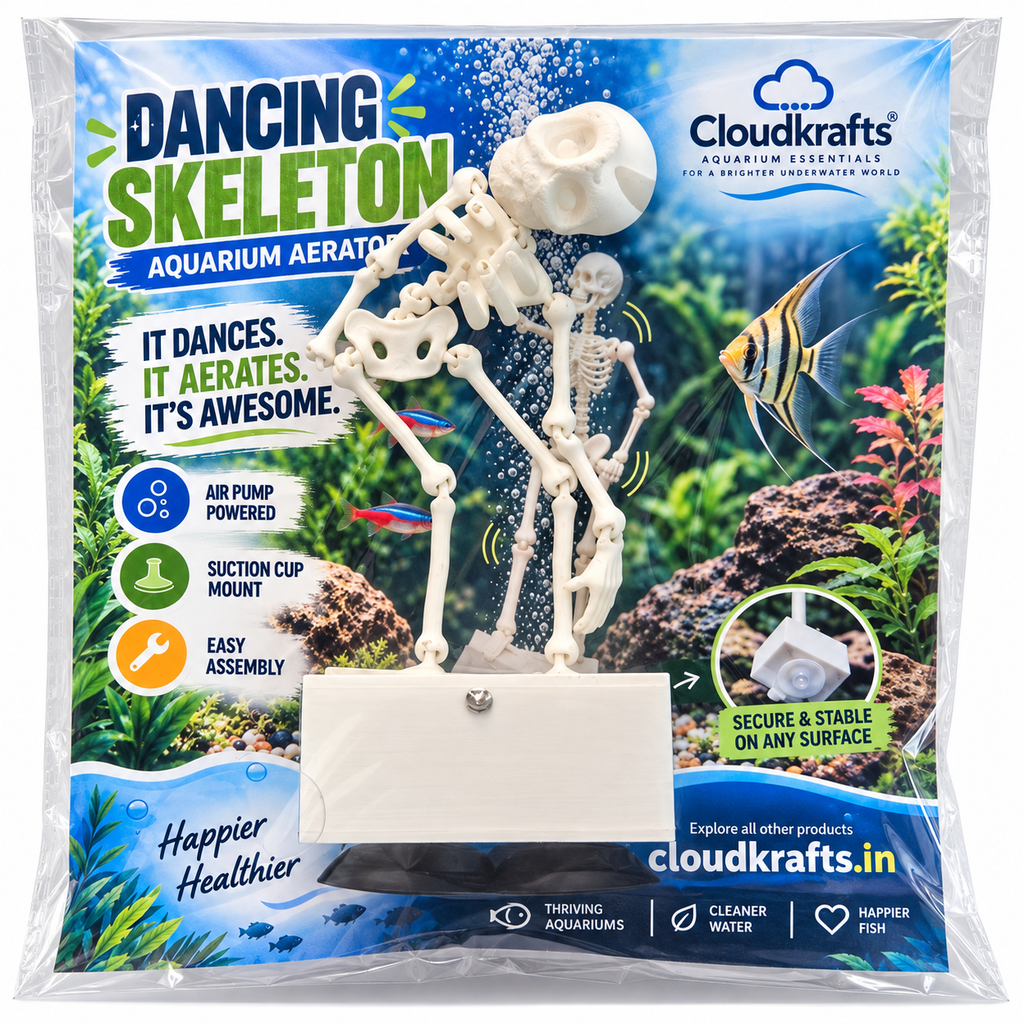 Dancing Skeleton Aquarium for Fish Tank Unique Aquarium Decoration