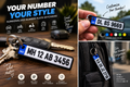 Custom Number Plate Keychain | Personalized Car & Bike Keyring