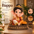 Cute Ganesha Ji 3D Printed Idol | Premium Decorative Bappa Murti for Home, Office & Gifting