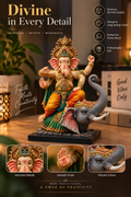 Divine Ganesha – Premium 3D Printed Statue | Intricate Detail & Elegant Finish