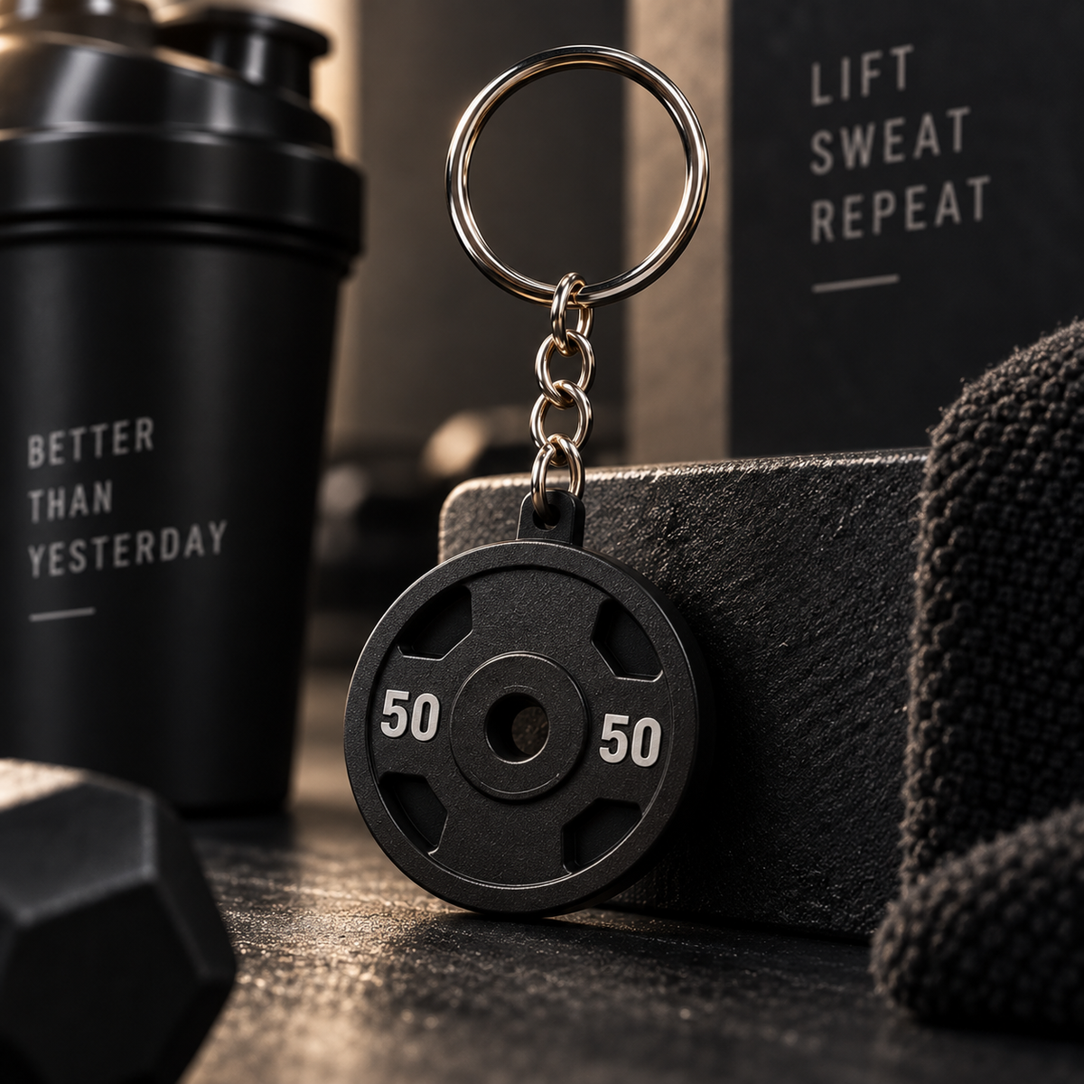 Gym Keychain – Fitness Keyring