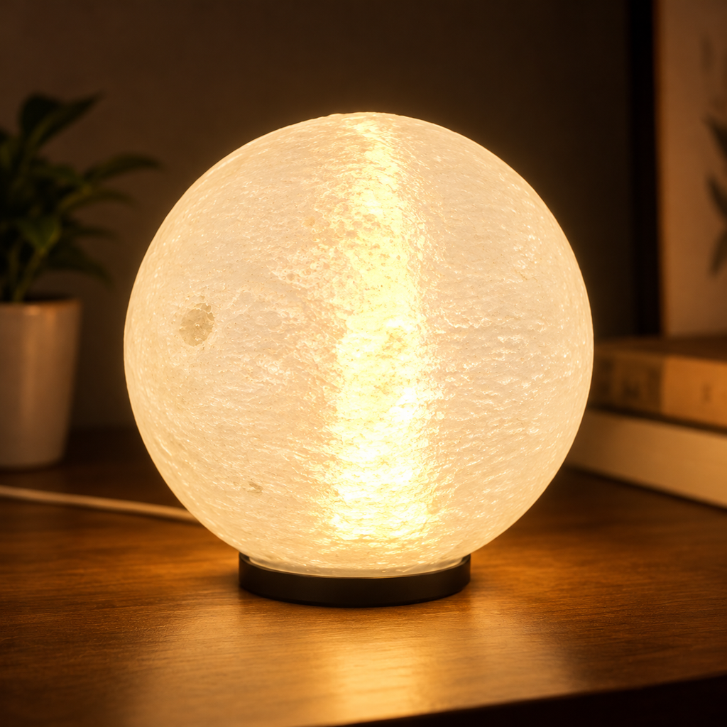 3D Moon Shadow Lamp | Glowing Moon Light for Bedroom & Home Decor