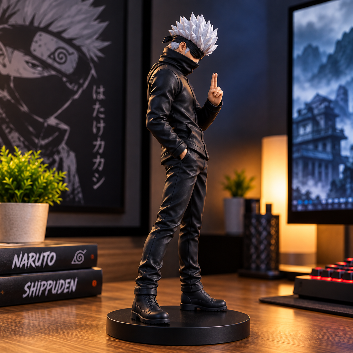 Kakashi Hatake Figurine | Naruto Anime Collectible for Desk & Room Decor