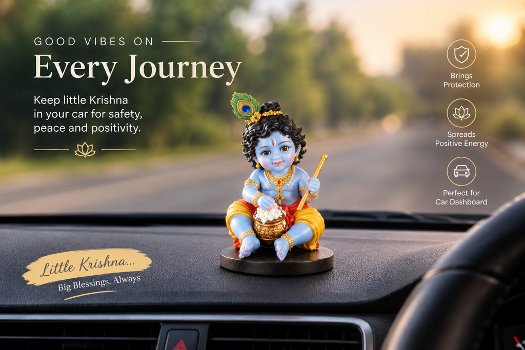 Beautiful Mini Krishna Idol for Mandir | Bal Gopal Laddu Gopal Decor