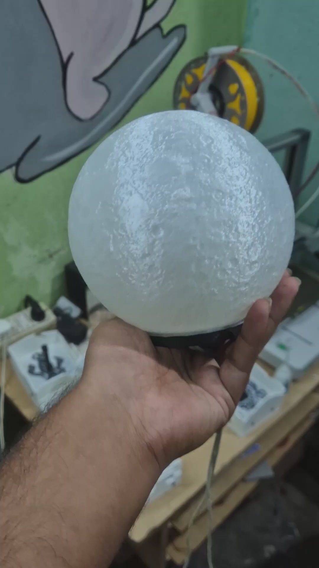 3D Moon Shadow Lamp | Glowing Moon Light for Bedroom & Home Decor